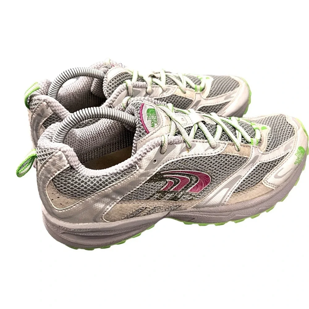The North Face Women's Athletic Shoes Size 10 Silver Gray Trail Running Sneakers